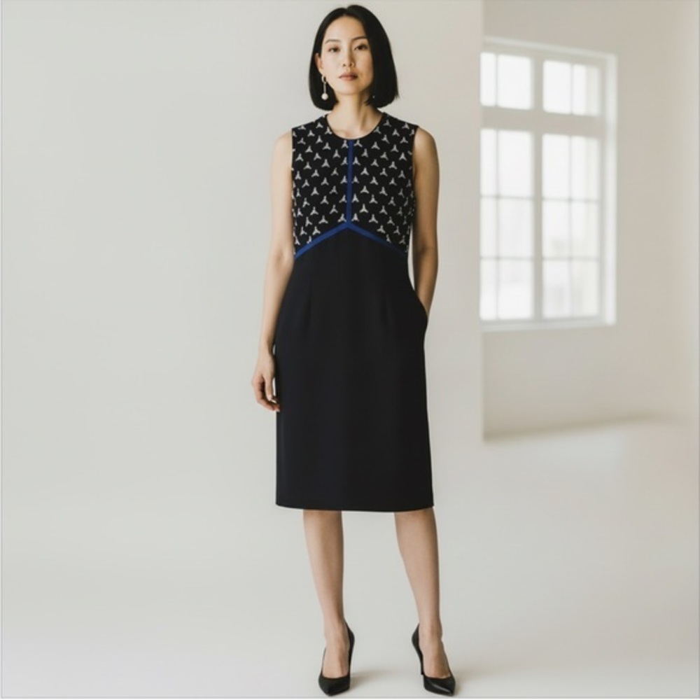 ANTHROPOLOGIE Embellished Sheath Dress Rohit Ghandi + Rahul Khanna
